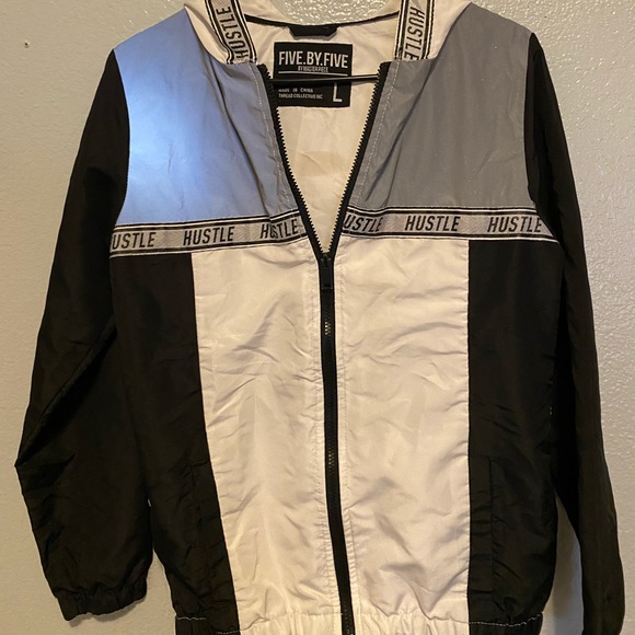 Other - Five by five reflective windbreaker size kids large